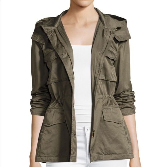 Joie Hanni B Hooded oversized Safari Jacket - Picture 1 of 4